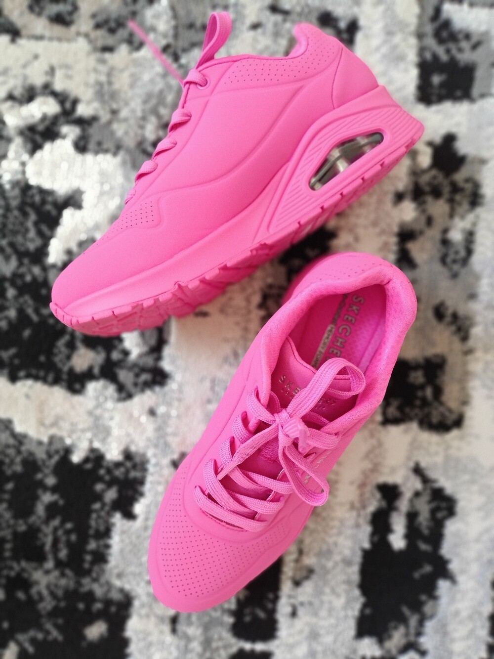 Skechers Uno Stand on Air- Cool Memory Foam Athletic Shoes Sneaker sz 9 Hot Pink - Picture 8 of 16